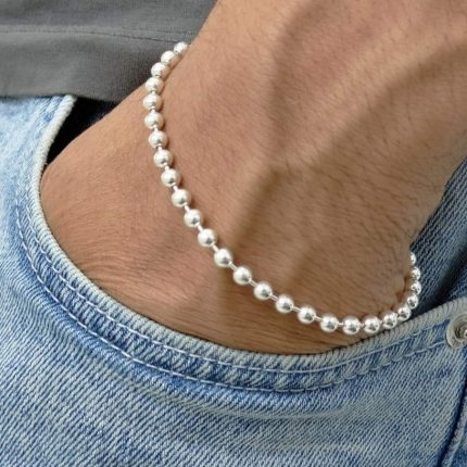 انسيال رجالي فضة ايطالي عيار 925 – A3