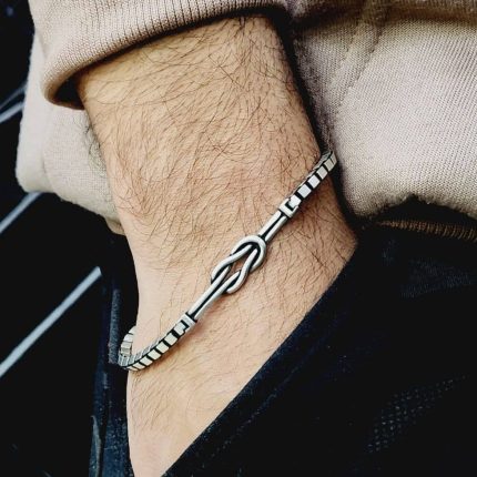 انسيال رجالي فضة ايطالي عيار 925 – A2