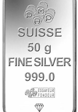 سبيكة فضة 50 جرام