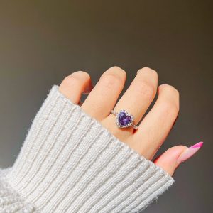 خاتم قلب موف فضة إيطالي عيار 925