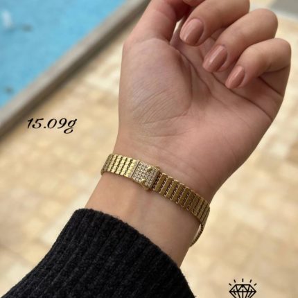 انسيال فضة مطلي ذهب عيار 18