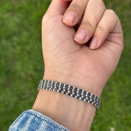 انسيال تنس فضة إيطالي عيار 925